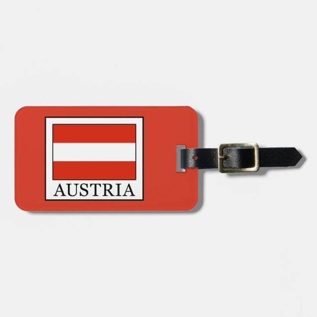 Austria Luggage Tag (Front Horizontal)
