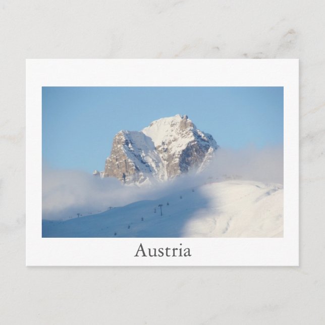 Austria Mountains Postcard (Front)