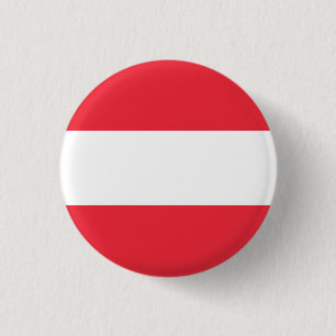Austria National Flag 1 Inch Round Button