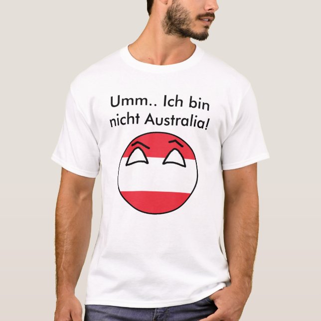 Austria not Australia Country Ball T-Shirt (Front)