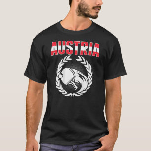 Austria Ping Pong Austrian Table Tennis Supporte T-Shirt