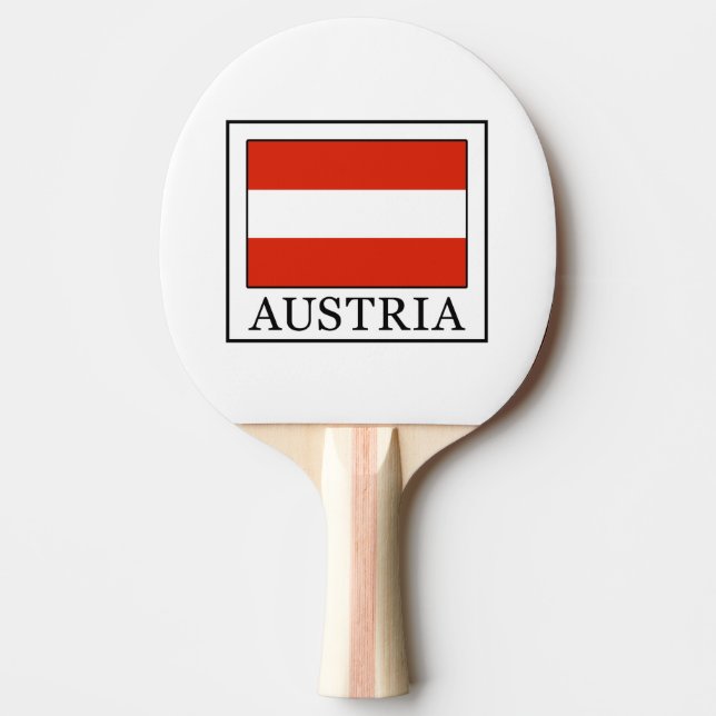Austria Ping Pong Paddle (Front)