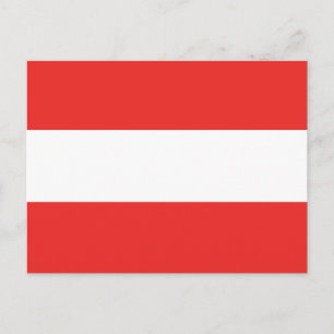 Austria Plain Flag Postcard