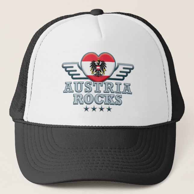 Austria Rocks v2 Trucker Hat (Front)