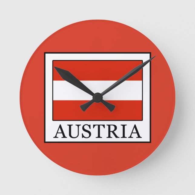 Austria Round Clock (Front)