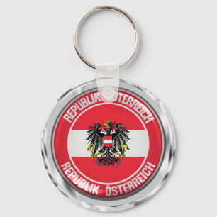 Austria Round Emblem Keychain