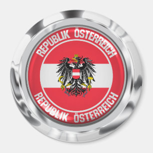 Austria Round Emblem Magnet