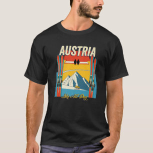 Austria Ski All Day - Retro Vintage Style Austrian T-Shirt