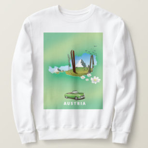 Austria Ski Travel poster Sweatshirt