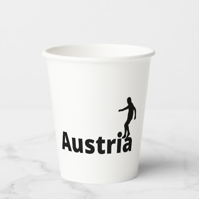 Austria soccer  paper cups (Front)