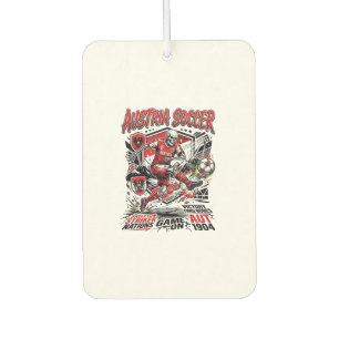 Austria Soccer Skeleton Striker Nations Poster Sty Air Freshener