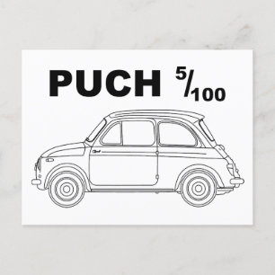 Austria Styria Classic Car Steyr Puch 500 Postcard