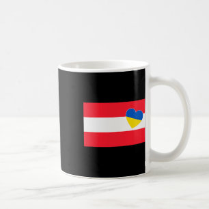 Austria Support Ukrainian Ukraine Heart Austrian F Coffee Mug