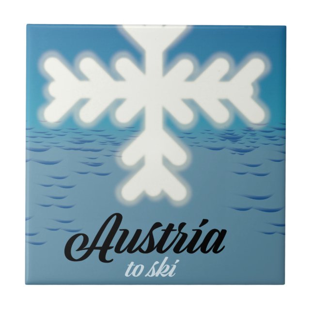 Austria to ski tile (Front)