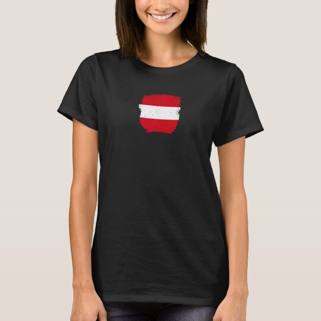 Austria Vintage Austrian Flag  1 T-Shirt (Front)