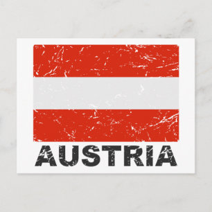 Austria Vintage Flag Postcard