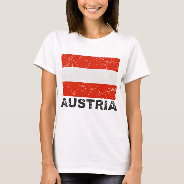 Austria Vintage Flag T-Shirt (Front)