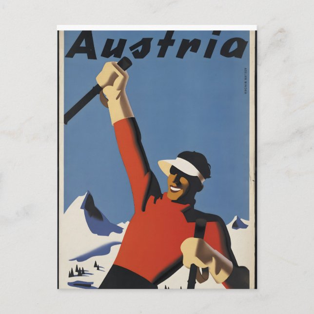 Austria vintage posters postcard (Front)