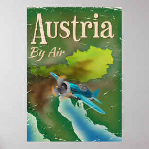 Austria vintage travel poster
