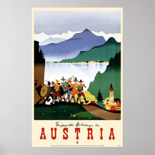 Austria Vintage Travel Poster