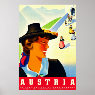 Austria ~Vintage Travel Poster