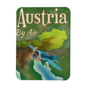 Austria vintage travel poster magnet