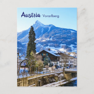 Austria Vorarlberg in the Winter Postcard