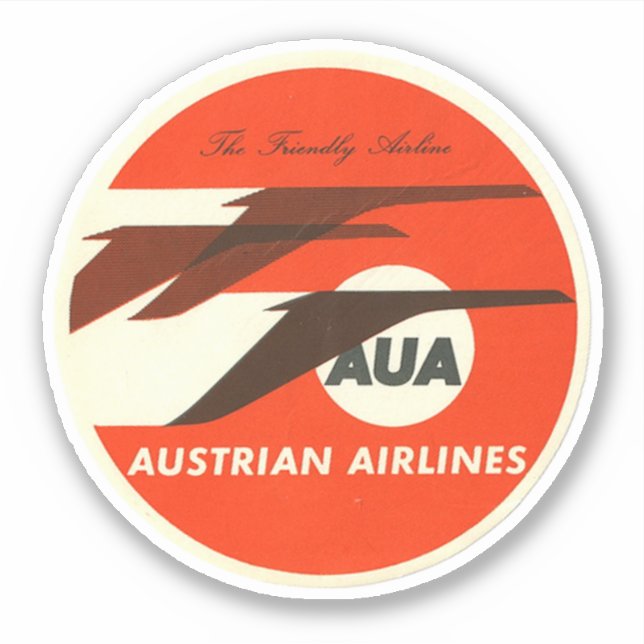 Austrian Airways Aviation Sticker (Front)