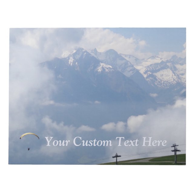 Austrian Alps custom notepad (Front)