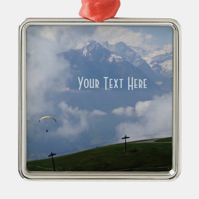 Austrian Alps custom ornament (Front)