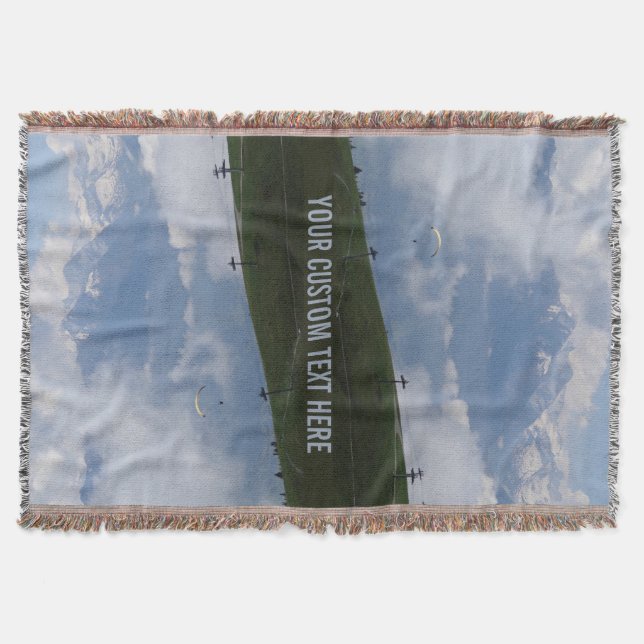Austrian Alps custom throw blanket (Front)