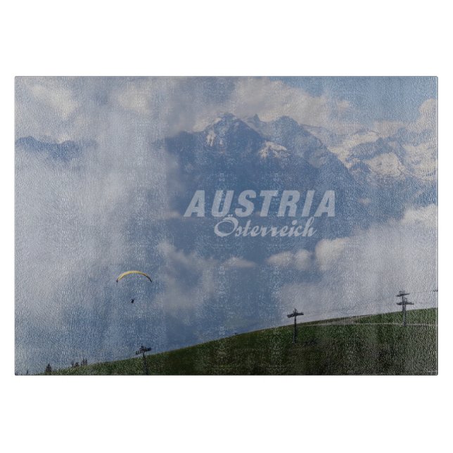 Austrian Alps cutting board (Front)
