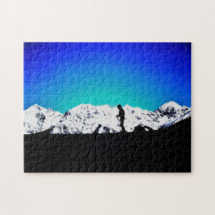 Austrian Alps Skier Jigsaw Puzzle