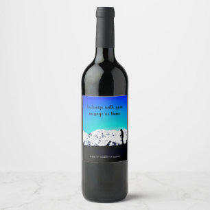 Austrian Alps Wine Label
