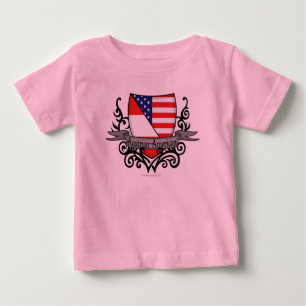 Austrian-American Shield Flag Baby T-Shirt