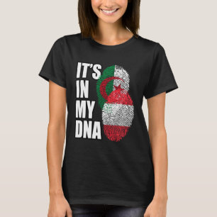 Austrian And Algerian Mix DNA Flag Heritage T-Shirt