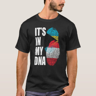Austrian And Bahamian Mix DNA Flag Heritage T-Shirt