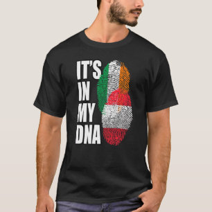 Austrian And Irish Mix DNA Flag Heritage T-Shirt