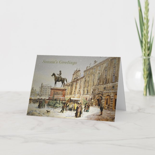 Austrian Christmas Market Holiday Card (Front)