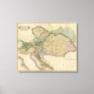 Austrian dominions canvas print