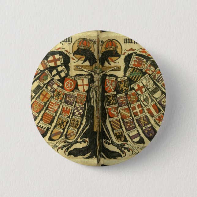 Austrian Double Eagle 2 Inch Round Button (Front)