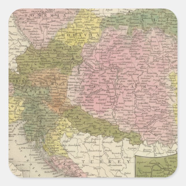 Austrian Empire 2 Square Sticker (Front)