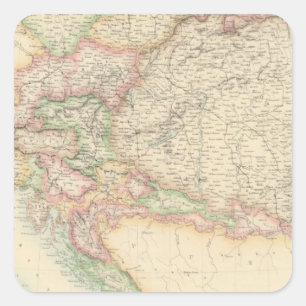 Austrian Empire 4 Square Sticker