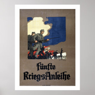Austrian Fifth War Loan (white) Poster