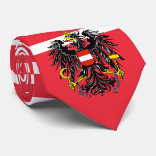 Austrian Flag and Coat of Arms, Flag of Austria Tie