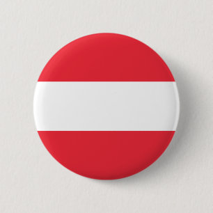 Austrian Flag (Austria) 2 Inch Round Button