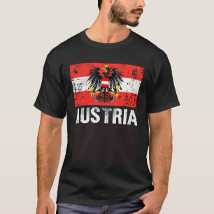 Austrian Flag Austria Vienna Land der Berge Eagle T-Shirt