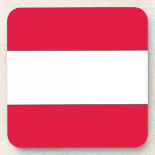 Austrian Flag Coaster