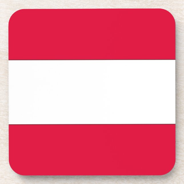 Austrian Flag Coaster (Front)
