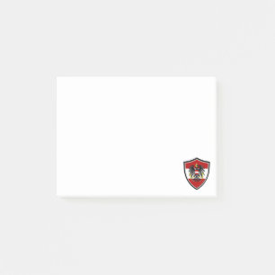 Austrian flag-coat arms post-it notes